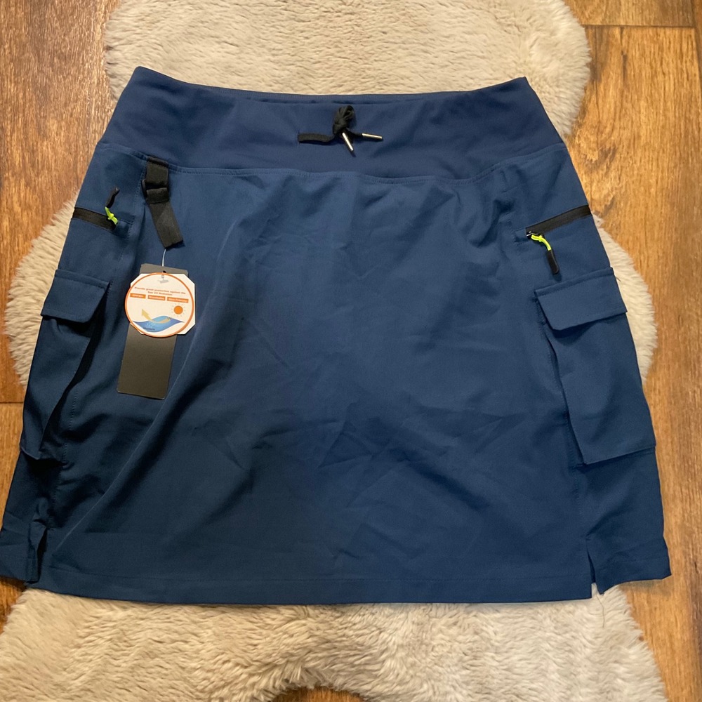 Mivei Skort Size XL‎ Water Resistant UPF 50+ Athletic Navy Blue Womens NWT